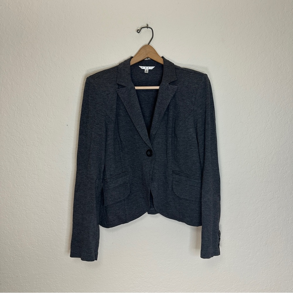 CAbi Grey Blazer Size 14